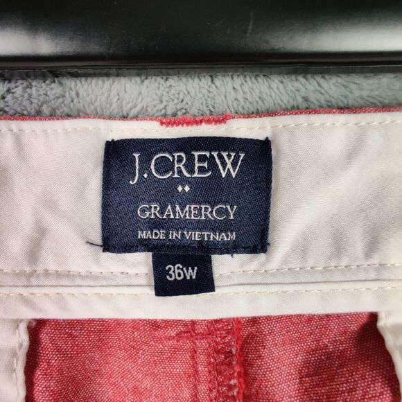 J Crew Shorts Men 36 Pink Chino Gramercy Flat Front Preppy Golf Solid 36x9 - Picture 5 of 5